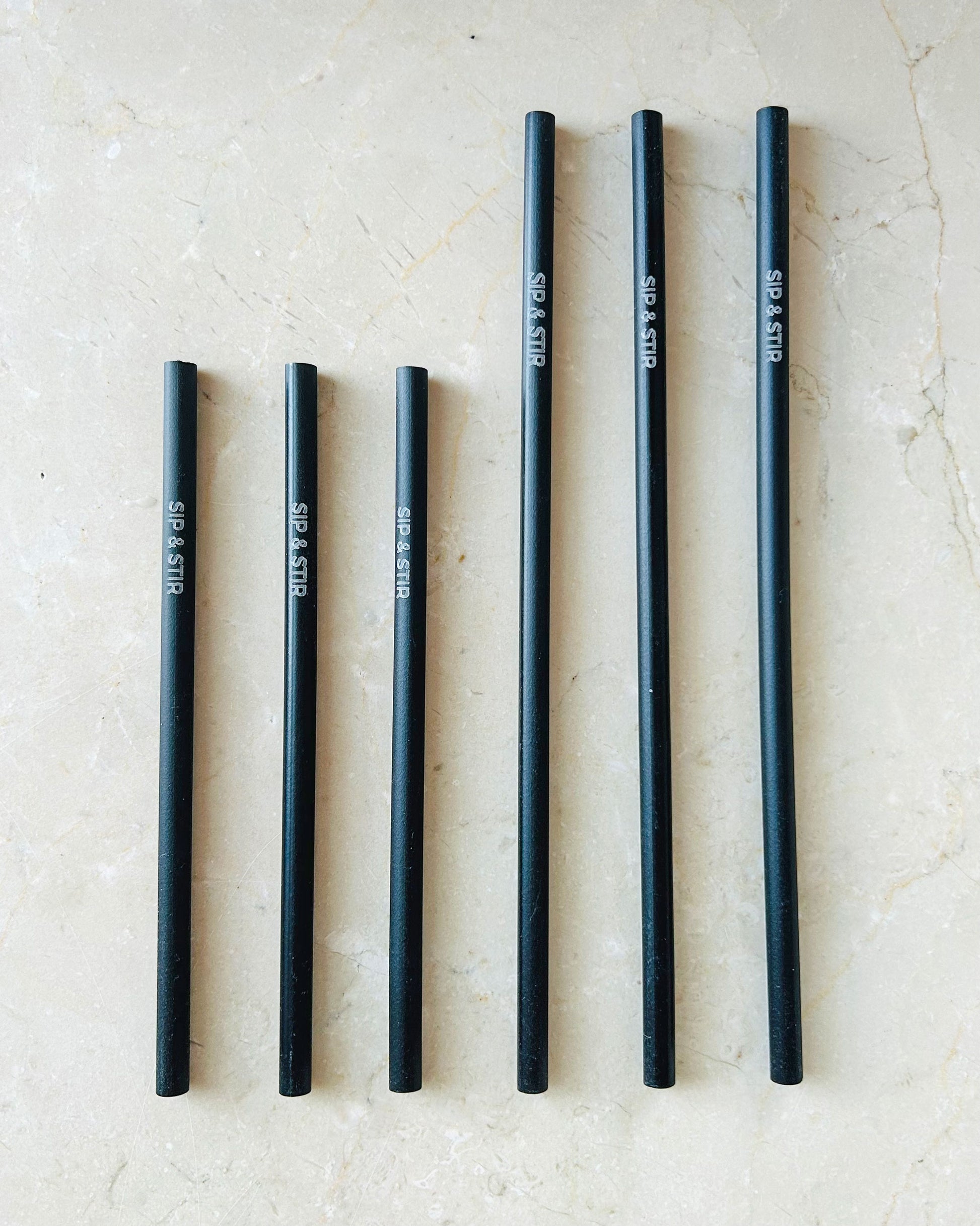 Black Pasta Straws