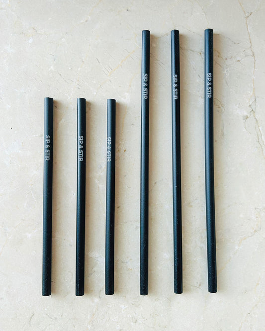Black Pasta Straws